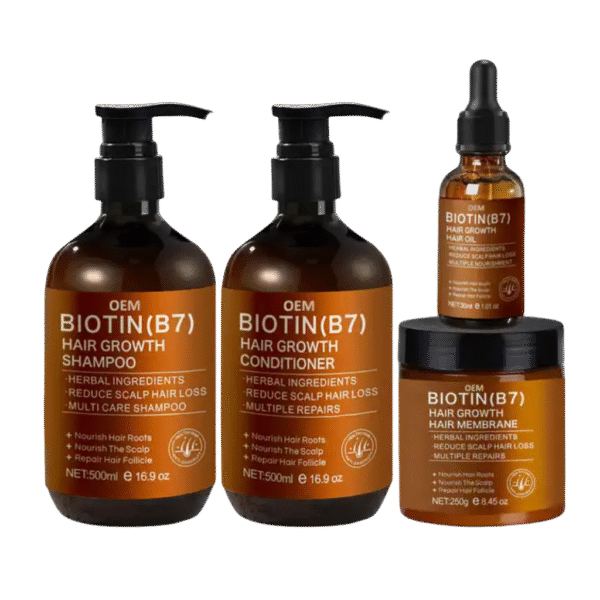 OEM/ODM Biotin Hair Growth Shampoo Set - Image 2