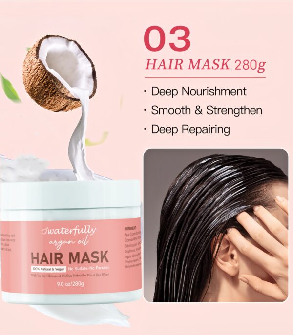 Sulfate Free Private Label Argan Oil Shanpoo Care Set - Image 4