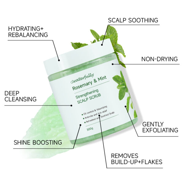Private Label Anti Dandruff Rosemary Mint Scalp Scrub