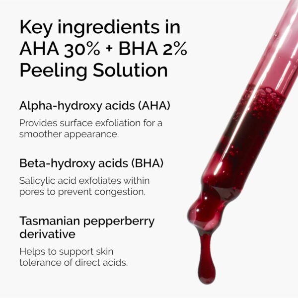 30%AHA+2%BHA Peeling Solution Exfoliating Facial Serum - Image 3