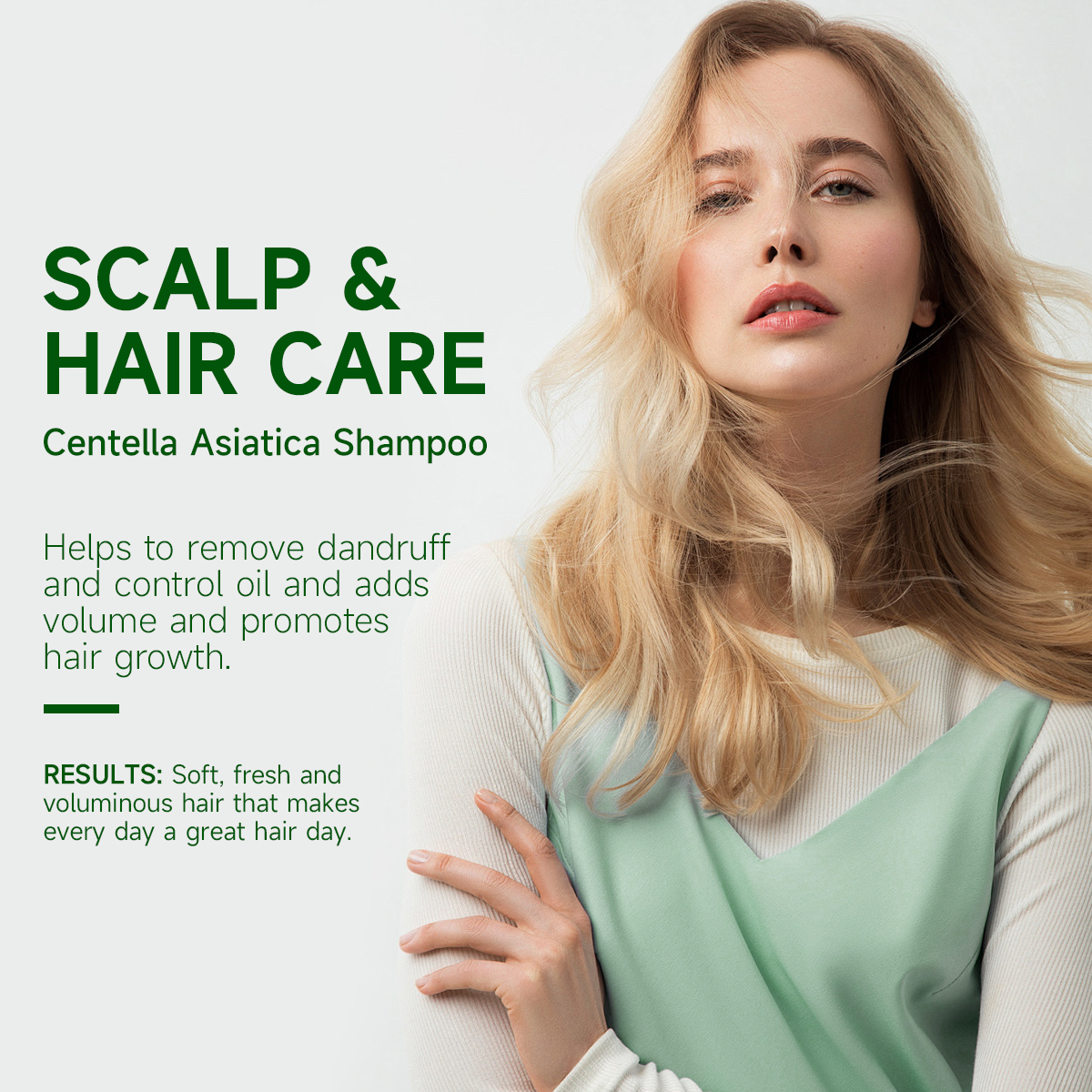 Centella Asiatica Strengthening Hair Loss Shampoo with Aloe Vera Shampoo Set - Image 4