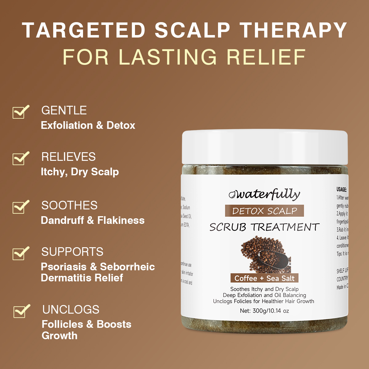 OEM/ODM Coffee&Batana Detox Treatment Scalp Scrub Shampoo - Image 3
