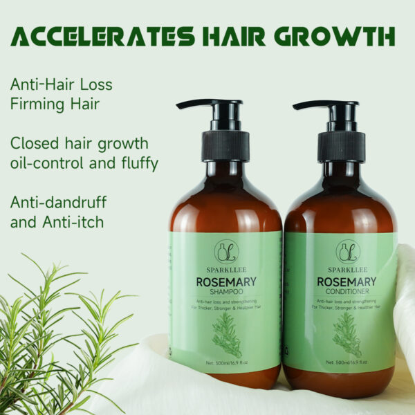Rosemary Mint Purifying Hair Growth Shampoo Set - Image 2