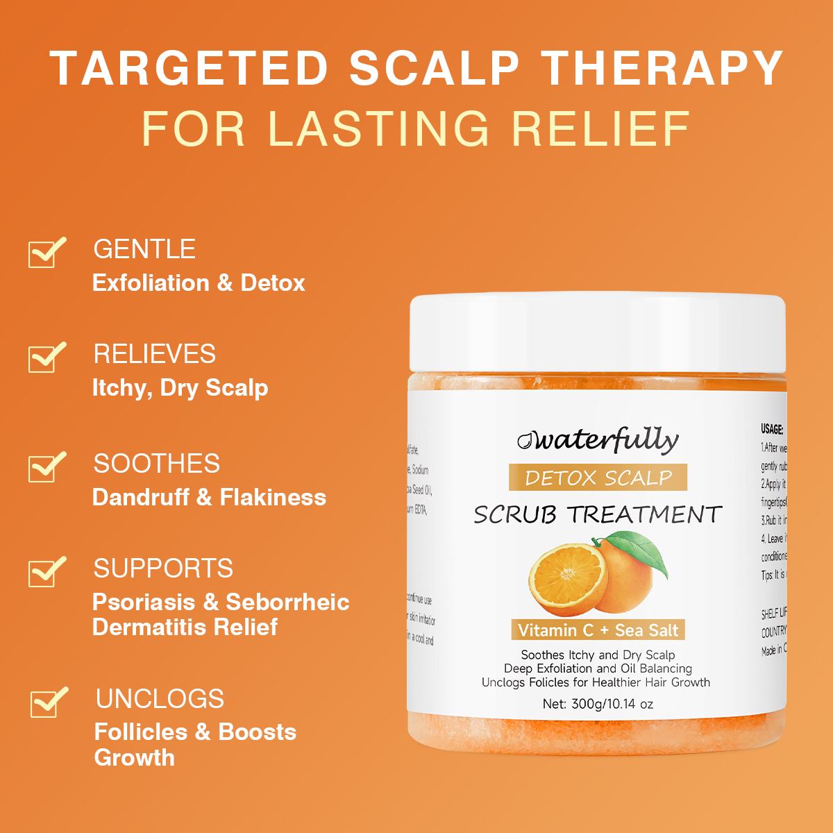 OEM/ODM Vitamin C Detox Treatment Scalp Scrub - Image 2