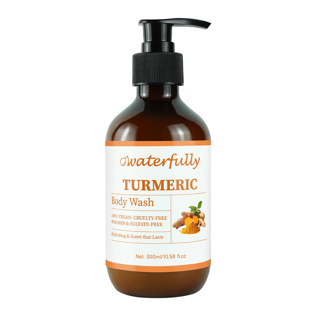 Dwaterfully Turmeric Body Wash | Brightening & Skin Beautifying