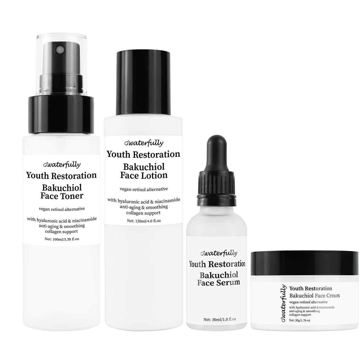 Bakuchiol Youth Restoration Set | Vegan Retinol Alternative · Anti-Aging · Collagen Boost