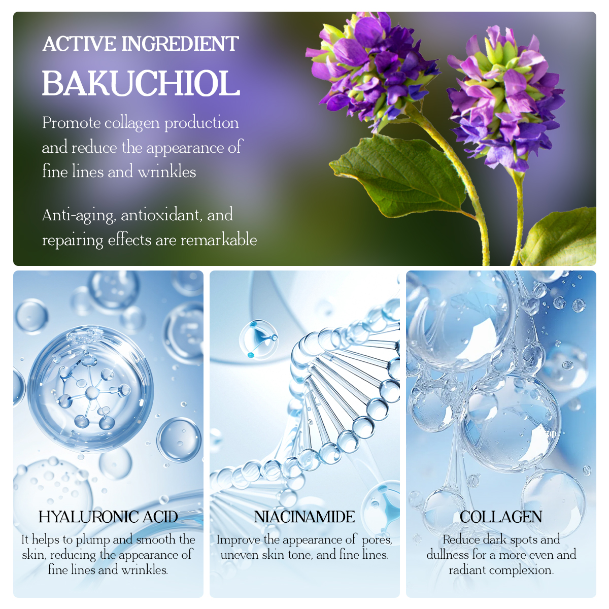 Bakuchiol Youth Restoration Set | Vegan Retinol Alternative · Anti-Aging · Collagen Boost - Image 8