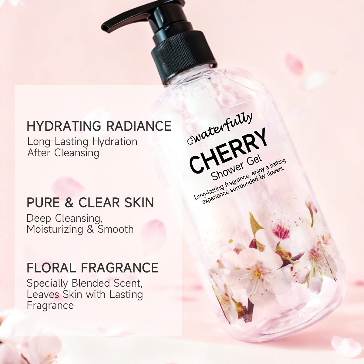 Cherry Shower Gel | Hydrating · Refreshing · Long-lasting Fragrance - Image 3