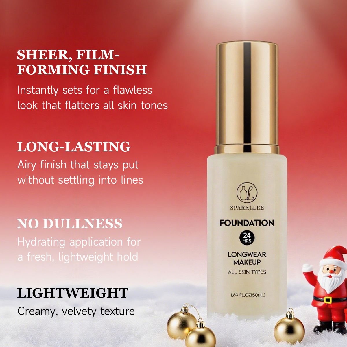 24-Hour Longwear Foundation | Lightweight · Full Coverage · Smudge-Proof - Image 7