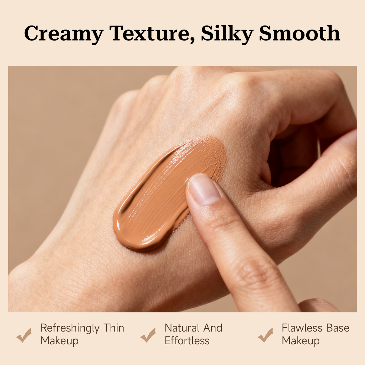 Creamy Hydrating Foundation | Lightweight Full Coverage · Natural Finish - Image 5