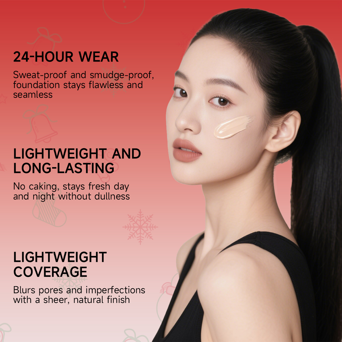 24-Hour Longwear Foundation | Lightweight · Full Coverage · Smudge-Proof - Image 4