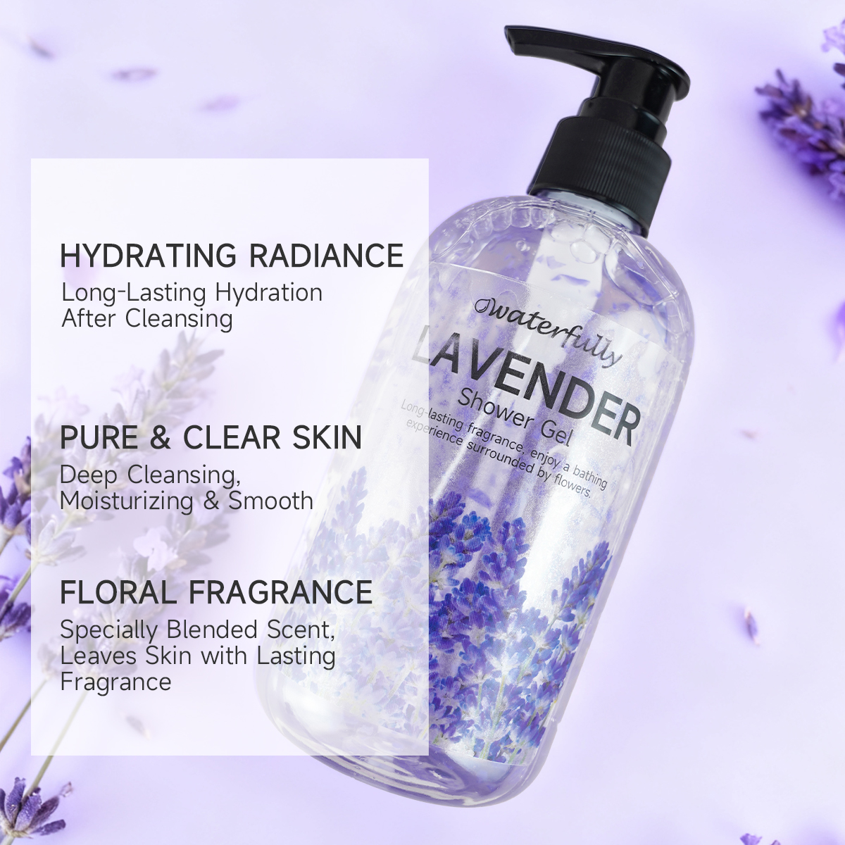 Lavender Shower Gel | Hydrating · Calming · Long-lasting Floral Scent - Image 6