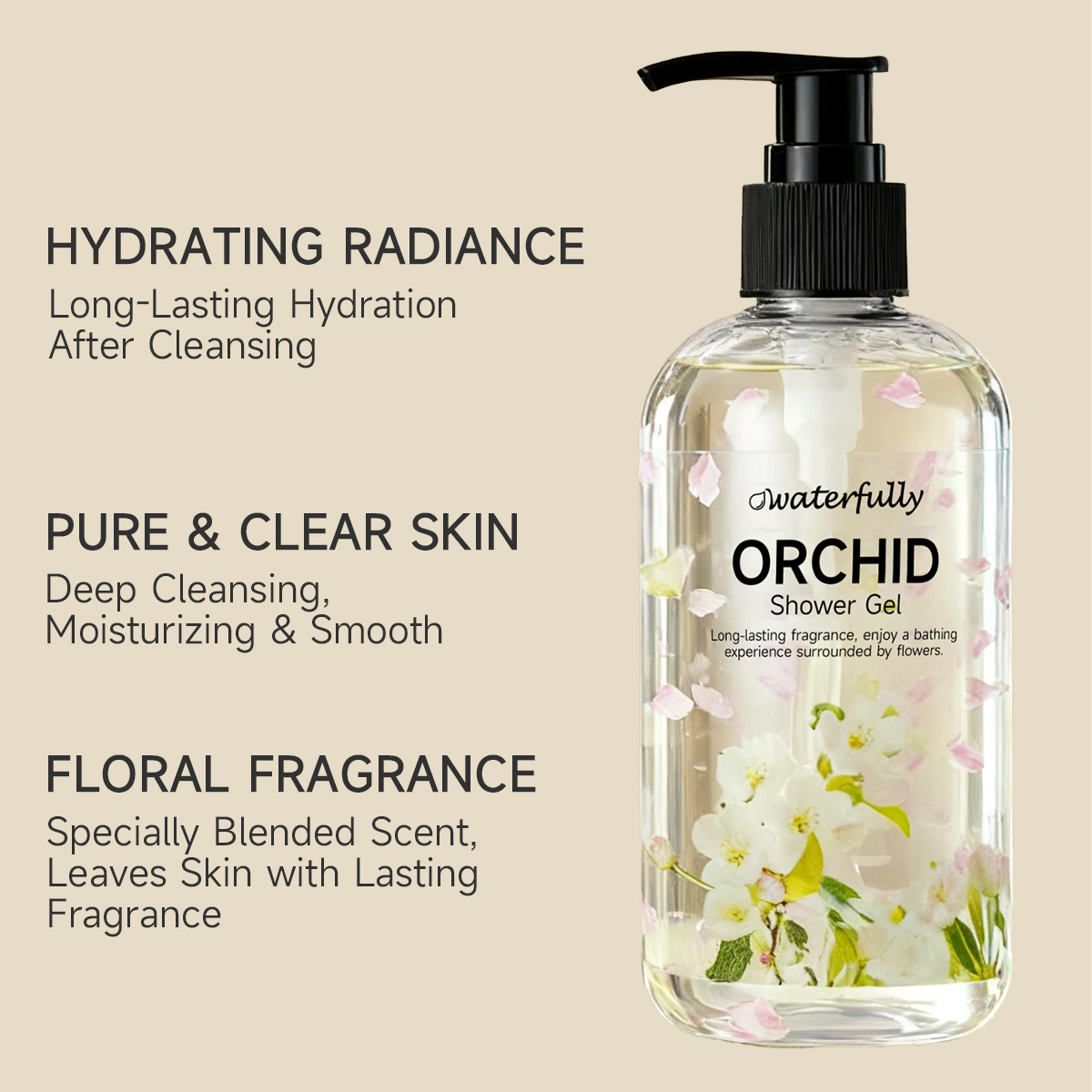 Orchid Shower Gel | Hydrating · Long-lasting Fragrance · Smooth Skin - Image 6
