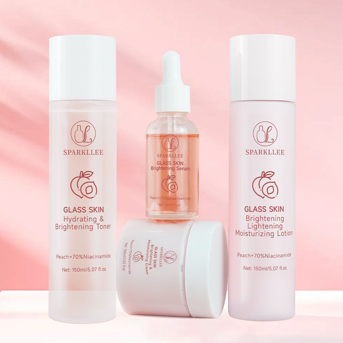 Glass Skin Peach & Niacinamide Set | Brightening · Moisturizing · Oil Balance - Image 3