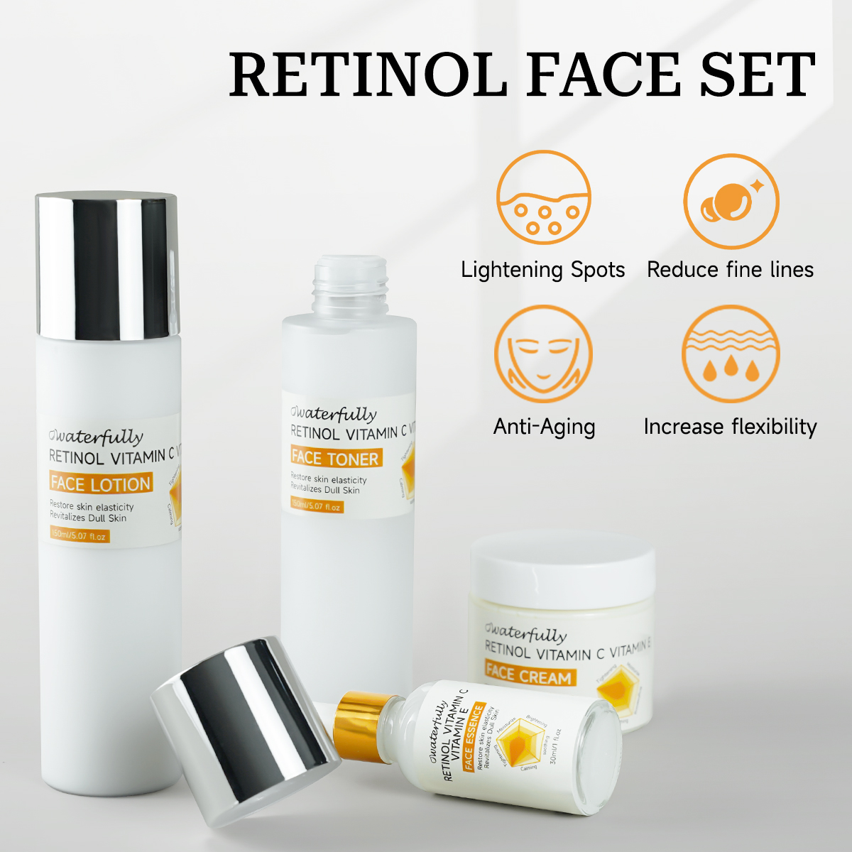 Waterfully Retinol Face Set | Lightening Spots, Smoothing Wrinkles - Image 2