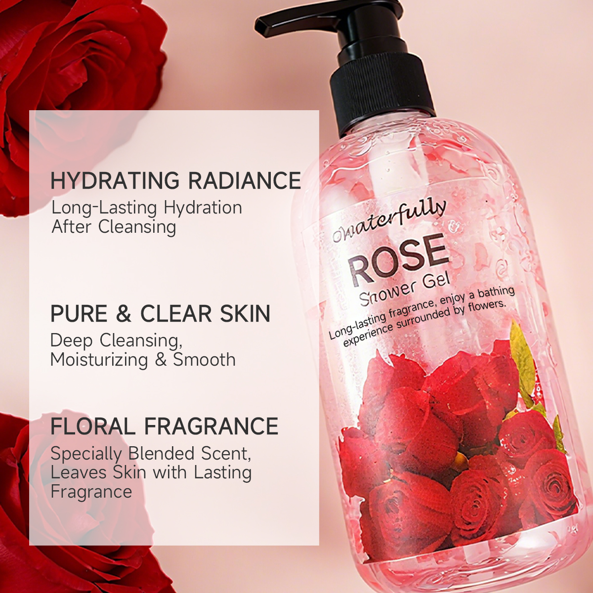 Rose Shower Gel | Hydrating · Smoothing · Long-Lasting Floral Scent - Image 6