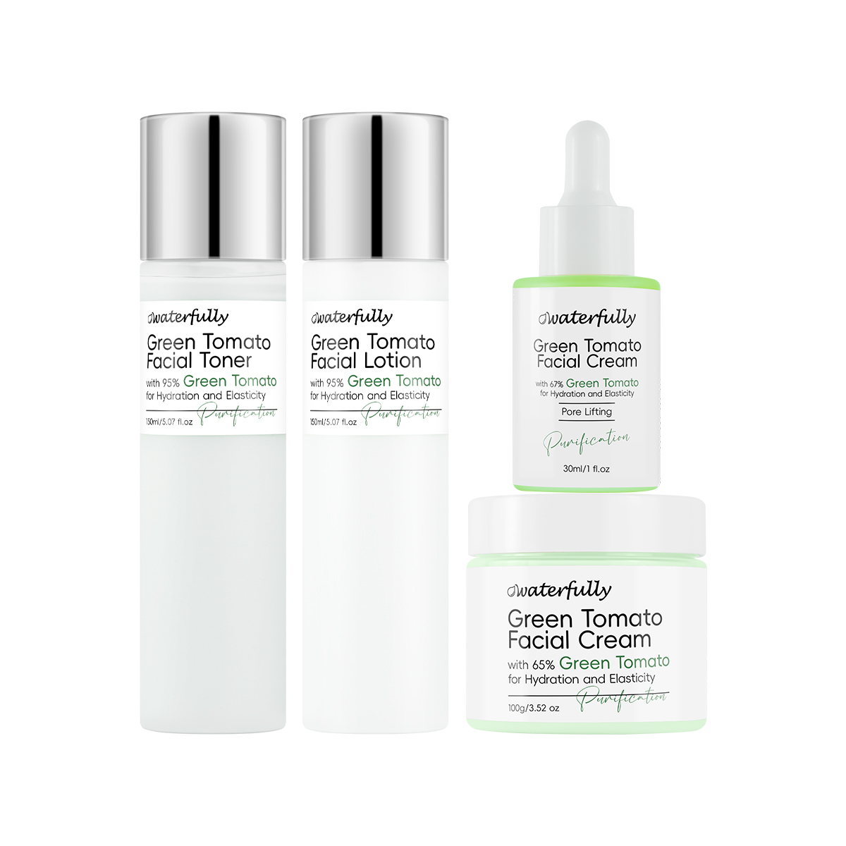 Green Tomato Skincare Set | Pore Tightening · Oil Control · Hydration