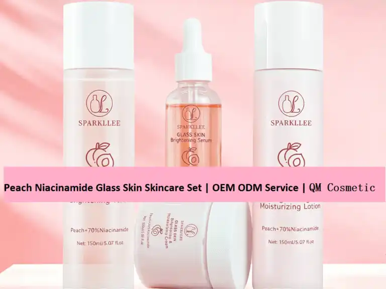 Peach Niacinamide Glass Skin Skincare Set | OEM ODM Service | QM Cosmetic