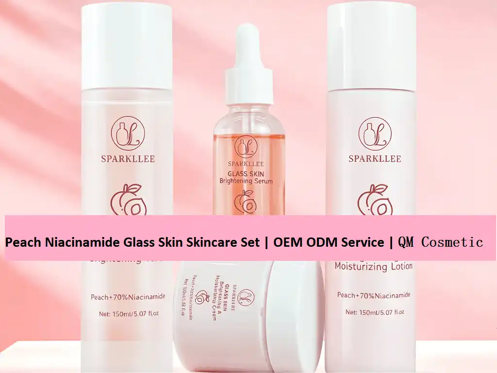 Peach Niacinamide Glass Skin Skincare Set | OEM ODM Service | QM Cosmetic