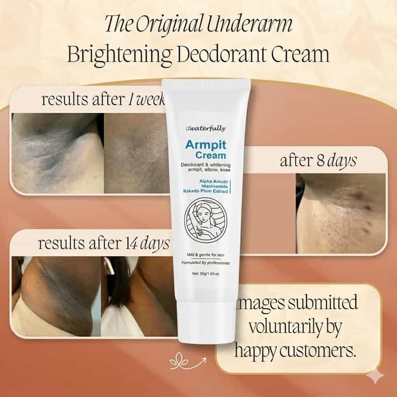 Advanced Underarm Brightening Deodorant Cream with Alpha Arbutin & Niacinamide