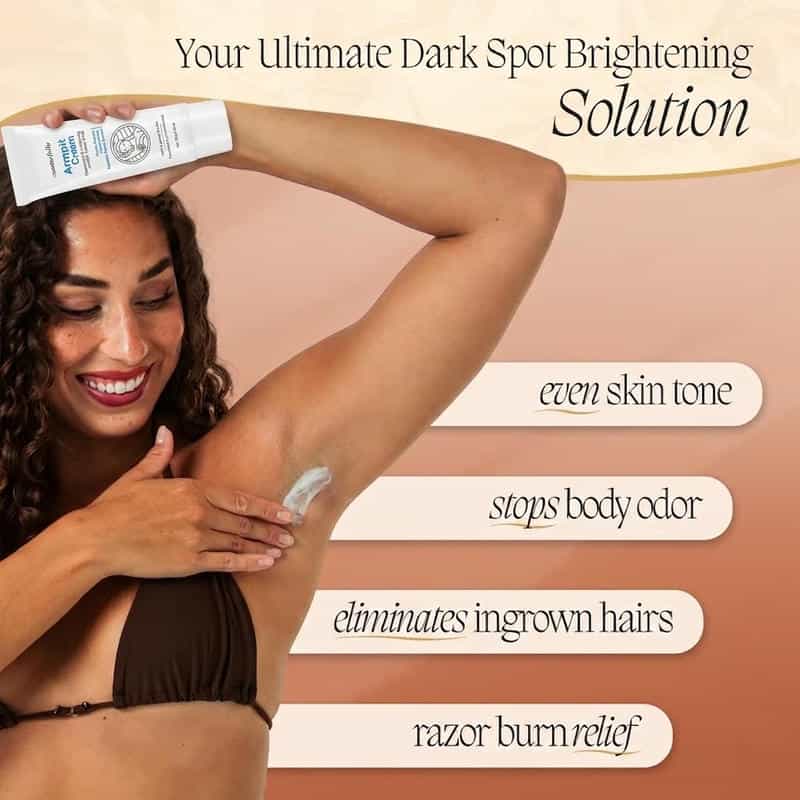 Advanced Underarm Brightening Deodorant Cream with Alpha Arbutin & Niacinamide - Image 4