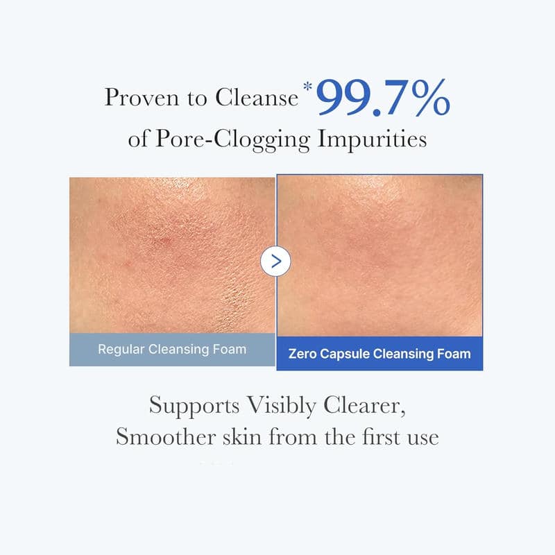Private Label Salicylic Acid Blue Capsule Foam Cleanser - Image 3